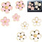 DEDC Lufterfrischer-Kit 8 Stück Blumenförmige Auto-Lüftungsclips, Auto-Dekorationszubehör, Auto-Lufterfrischer-Clips (8pcs Gänseblümchen)
