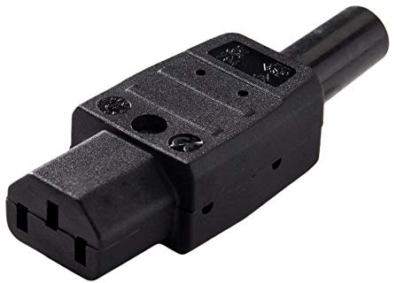 PremiumCord Conector de Red 230 V Hembra 10 A, IEC C13, Color Negro