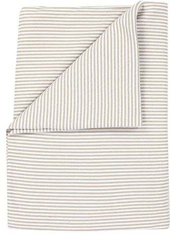 TupTam Baby Pucktuch Gestreift Puckdecke Baumwolle Jungen und Mädchen Pucken Babydecke, Farbe: Streifenmuster Beige, Größe: 100 x 100 cm