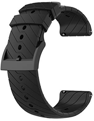 Muovrto Armband für Suunto 7/9/9 Baro,24mm Silikon Ersatzband Armbänder Sportarmband für Suunto Spartan Sport Wrist HR