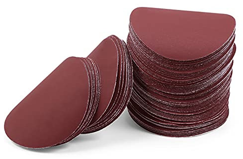 LEONTOOL Sanding Discs 3 Inch 2000 Grit Hook and Loop Sandpaper 100Pcs Sanding Pad NO-Hole Aluminum Oxide Random Orbital Sander