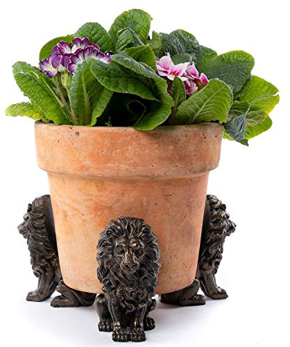 Potty Feet Lion Figures Plant Pot Feet Planter Riser - Pot Support Feet- 3pcs