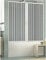 Badewanne aus PVC Nischen, Breite 140-200 cm, Höhe 150 cm, Modell ASIA, Weiß, Duschkabine mit zentraler Öffnung mit zwei Falttüren, auch kürzbar (Breite 190 cm, Höhe 150 cm)