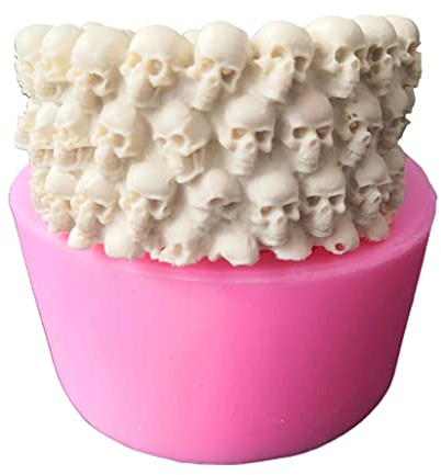 Halloween Harz Formen Schädel Aschenbecher Silikon Untersetzer Formen für Harz Gießen Epoxidform Kerze Pflanze Blumentopf Silikonformen