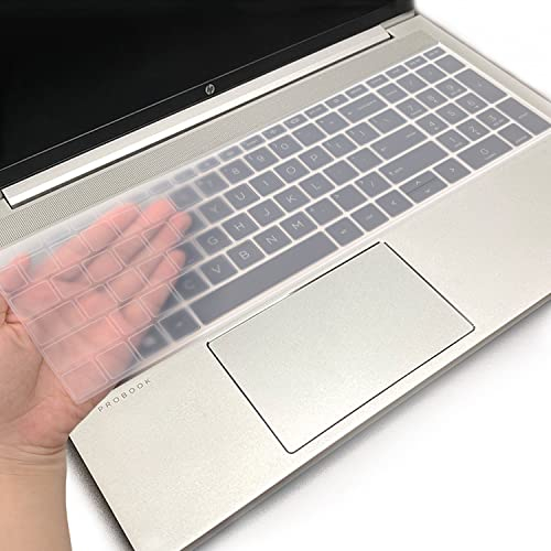 Tastaturabdeckung für HP ProBook 450 G8 G9/ 455 G8 G9/ 455 G8 G9/ 650 G8//HP Zbook Power G8 G9 G9, HP ProBook 15.6 Zoll Laptop-Tastaturfolie (nicht geeignet für HP ProBook ook 450/455/650 G6 G7),klar