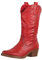 Elara Botas de Vaquero Mujer Estilo Motero Chunkyrayan 301-A32P Rot-39