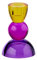 Gift Company Kerzenhalter Sari Kugel, Kerzenständer, Kristallglas, Orange, Pink, Lila, 12 cm, 1093601013