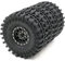 HOBBYSOUL 4 Stück RC 1.9 Mud Terrain Reifen Super Grip Soft Crawler Reifen 121 mm & Aluminium 1.9 Beadlock Felge (vormontiert)