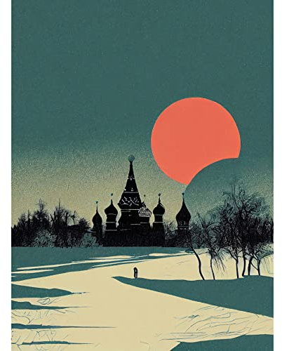 Wee Blue Coo Wintersonne Orthodoxe Kirche Kiew Ukraine Ungerahmter Druck 30x40 cm