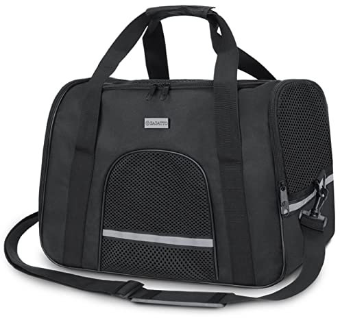 Schwarze Haustiertasche, Hundereisetasche 44x31x23 cm Zagatto