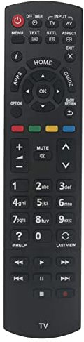 N2QAYB000830 Universal-Fernbedienung kompatibel für Panasonic VIERA LED TV TX-32AS500B TX-42AS600B TX-39AS500B TX-42AS520B TX-32AS600B TX-39AS600B TX-32AS520B