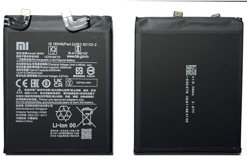 Batterie d'origine BM59 compatible avec Xiaomi Mi 11T. Batterie de rechange 4900 mAh 3,87 V
