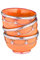 Marrakesch Orient & Mediterran Interior Orientalische Keramikschale Keramikteller Rund Miranda Orange Ø 11cm Groß | marokkanische Keramik Schale Teller aus Marokko