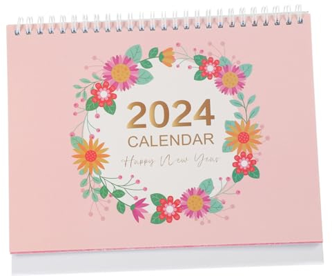 LALAFINA 2024 Monatlicher Tischkalender Kalender Für Das Akademische Jahr Kalender Zum Abreißen Standkalender Thekenkalender 12 Monate Tischkalender Papier Niedlich Büro Memorandum