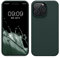 kwmobile Handyhülle für iPhone 14 Pro Max Hülle, für iPhone 14 Pro Max Case - Hülle Silikon - kabelloses Laden - Moosgrün