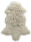 MAISON THURET | Lammfell aus Tibet 100% Narutelle | 90 x 50 cm | Luxus und Weichheit für authentische Inneneinrichtung | Naturteppich und eleganter Teppich | Echtes Leder