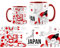 Purely Home Japan Mug - World Travel Asia Holiday Tea/Coffee Gift Ceramic Red Cup