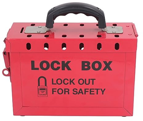 Cassetta di Sicurezza per Gruppo di Lockout Tagout, Cassetta di Sicurezza Portatile per Lucchetti per Gruppi di Sicurezza, Cassetta di Sicurezza per Gruppi di Lockout Tagout