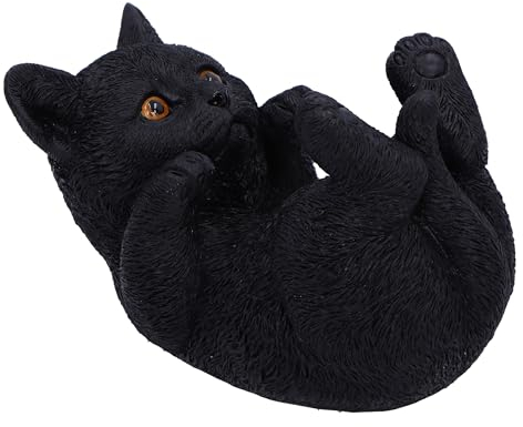 Nemesis Now Familiar Helper 12.5cm, Black Cat Ornament, Collectable Cat Giftware, Cast in the Finest Resin, Expertly Hand-Painted