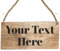 Personalised Hanging House Sign - Gift for Christmas, Anniversary, Wedding, Birthday, Father's Day - Custom Couple Garden Sign - 10 Designs (Acrylic Indoor & Outside Use 19cm x 9cm, Brown)