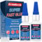Superglue 30 g*2, Super Glue All Purpose, Instant Strong Glue with Anticlog Cap, Clear Superglue for Plastic, Glass, Ceramic, Metal, Wood, DIY, Precise Repair