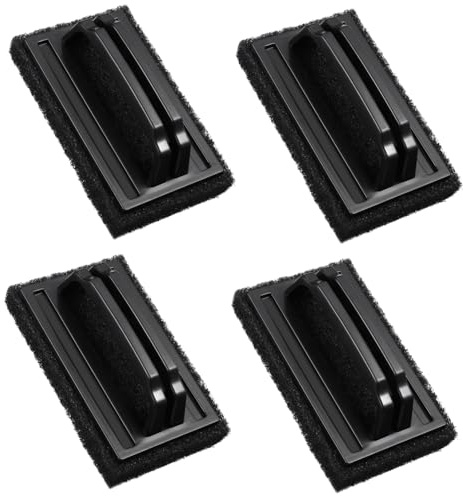 FRCOLOR Lot De 4 Brosses Cuisine pour Barbecue, Éponges à Récurer pour Grilles De Cuisson, Poignée Ergonomique, Nettoyage Ménager, Élimination des Graisses Et Saletés, Usage Barbecue Cuisine