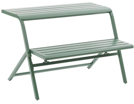 Hespéride - Ensemble de Balcon drilia Vert Olive 2 Places en Acier