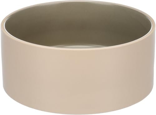 Gamelle pour Chien - Gamelle Chat - 18x7,5cm 1200ml - Durable, Facile à Nettoyer et Élégante - Flamingo Gamelle pour la Nourriture et l'eau Anca Beige/Vert