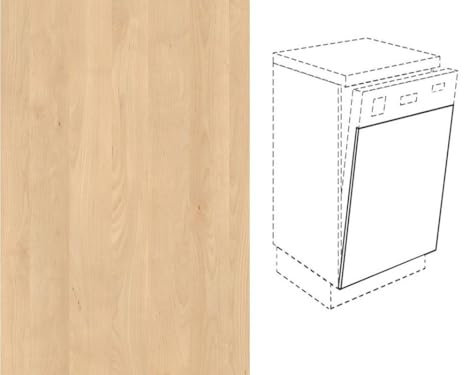 Premium-Ambiente FRT021 Unterschrank Front für Geschirrspüler EURODEKOR® (Breite 45cm-integriert, 21 Mandal Ahorn Natur)