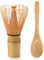 DiDiBirDi Handcrafted Traditionelle Matcha Schneebesen, Traditionelle japanische Chasen Matcha Rührer, Löffel (2pcs)