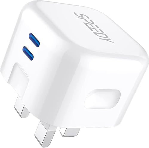 20W Dual USB C PD Port Adapter Charger For Google Pixel 9A/9/9 Pro/9 pro XL/8A/8/8 pro/7A/7/7 pro/6A/6/6 pro, Wall Travel Adapter usb c Fast charger Plug