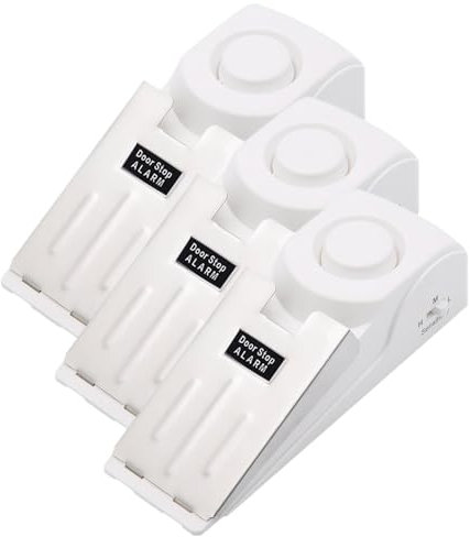Mengshen 3 Pack 120dB Türstoppalarme Extra lauter Sicherheitsalarm für Zuhause Hotel Tragbares Doo Sicherheitsbündel für verbesserten Schutz