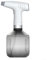 Botella eléctrica con atomizador, regadera portátil de 0,9 L con boquilla ajustable, botella de agua automática recargable por USB para jardinería, fertilización (gris + blanco)