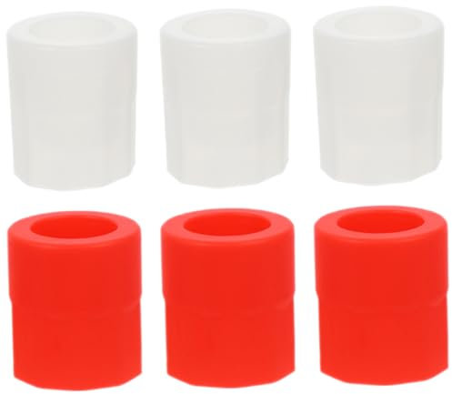 Zerodeko 6Pcs Flexible Shot Glass Ice Molds Silicone Glass Shape Molds for Unique Vodka Wine Ice Cubes for Parties Bars and Home Entertaining