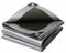 Telone di copertura con occhielli, impermeabile, grigio, universale, antistrappo, resistente ai raggi UV, antimuffa, 260 g/m², teloni in diverse misure (6 m x 12 m)
