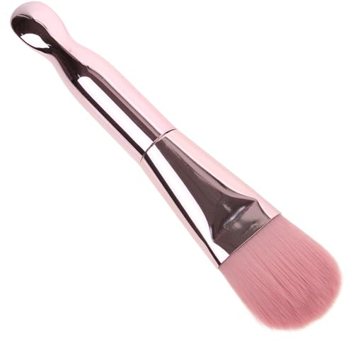 SEWACC Pinceau Outil Multi-usage Manche en Aluminium et Abs à Double Tête Cuillère, Poils Doux en Nylon Application Facile Masque pour Masque Facial pour Femmes et Filles