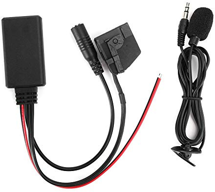 JKOKPMG Bluetooth-Wireless-Audio-Adapter, hochwertiges 18-poliges MFD2 RNS2 Wireless-Aux-Kabel, kompatibel mit Seat Altea Toledo II T5