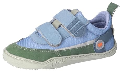 qnuffs Barfußschuhe Erle, Sneaker, Kinderschuh, Mädchen Klettverschluss, Naturkautschuk, Mädchen, Junge, Klatthalbschuhe, waschbar, Weite M