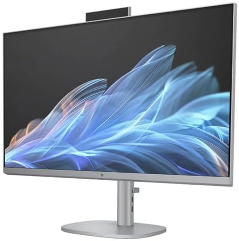 HP OmniStudio X 27-cs0014ns All-in-One, Silver, Intel Core Ultra 7 155H, 32GB RAM, 1TB SSD, 27 3840x2160 4KUHD, 1 YR WTY, (Renewed)