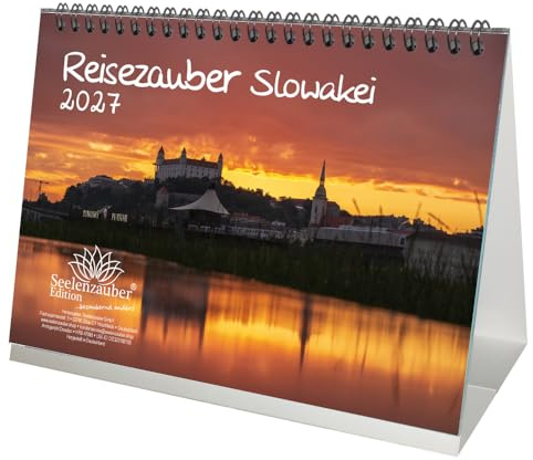 Reisezauber Slowakei DIN A5 Tischkalender für 2027 Bratislava Urlaub Ferien - Seelenzauber