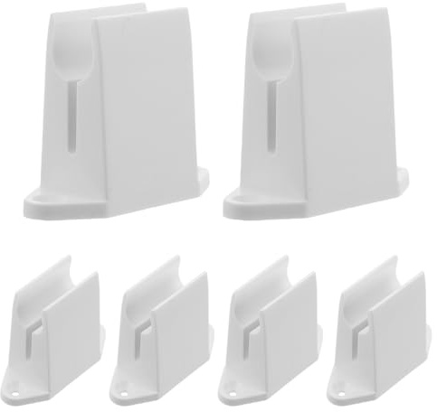 WEKAMOS Support Mural pour 6 Pièces Manivelle de Volet Roulant | Vis et Clip de Fixation, Diamètre 13mm, Rangement Mural pour Poignée à Manivelle