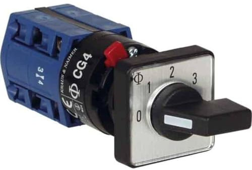 Kraus & Naimer CG4 A241-600 FS2 Tretschalter 10A 3 x 60° grau, schwarz 1 Stk.