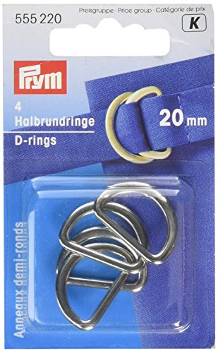 Prym D-Ringe, 20mm, Silber, 4St.