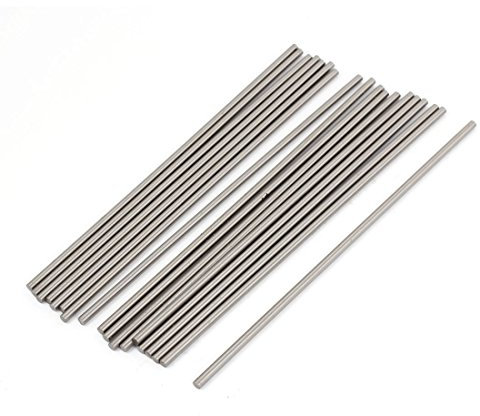 sourcing map 20Stk. HSS Hochgeschwindigkeitsstahl Rund Drehen Drehbank Stange 3mm x 150mm