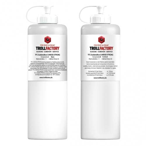 TFC dublier silicone S Bianco STRONG Media Durezza Shore 30 1: 1 500 G