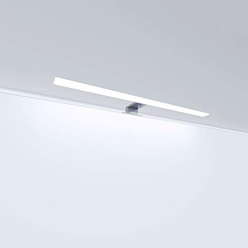 kalb Material für Möbel LED Badleuchte Badlampe Spiegellampe Spiegelleuchte Schranklampe Aufbauleuchte, Farbe:tageslichtweiss, Länge:600mm