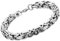 OIDEA Braccialetto Uomo Bracciale Catena Acciaio Inox Argento Stile Meccanico Quadrato