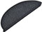vidaXL 15x Treppenmatte Stufenmatte Stufenschoner Treppenschoner Treppenteppich Treppenschutz Matte Matten Teppich Halbrund Anthrazit 56x17x3 cm