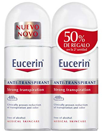Eucerin Rodar-On Anti-Transpirant Deodorant für empfindliche Haut, 2 x 50 ml
