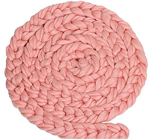 Nicole Knupfer Neugeborenen Baby Fotografie Fotoshooting wickeln Requisiten Strickstoff Stretch Twist Geflecht (Pink)